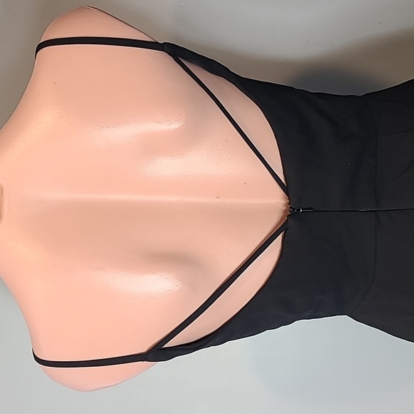 Hayley Paige black evening gown Size 2 Prom Wedding Elegant Maxi Goth Holiday - Picture 6 of 10